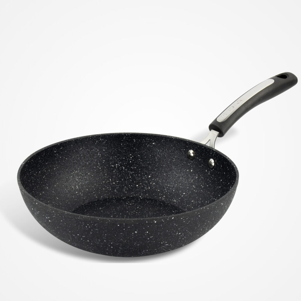 Dojo Zen 28cm Neverstick wok pan designed for stir-fries, sautéing and everyday meals.