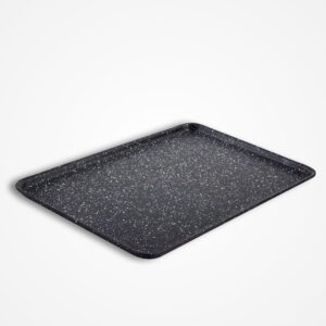 Dojo Zen Neverstick 31cm baking tray for smaller portions, featuring an easy-clean non-stick surface.