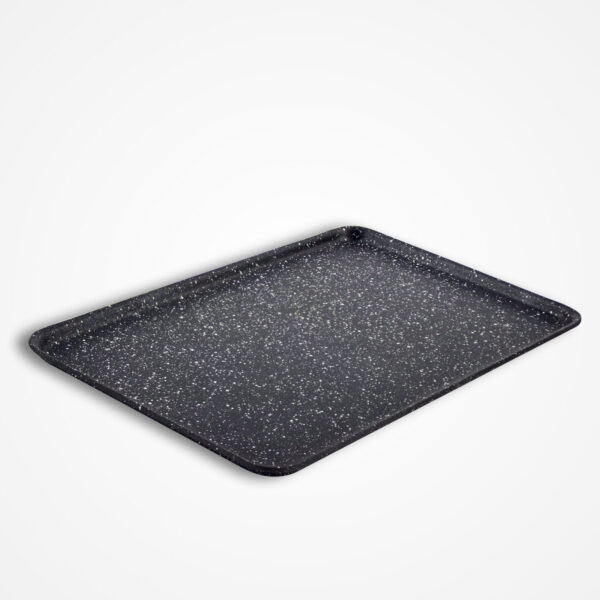 Dojo Zen Neverstick 31cm baking tray for smaller portions, featuring an easy-clean non-stick surface.