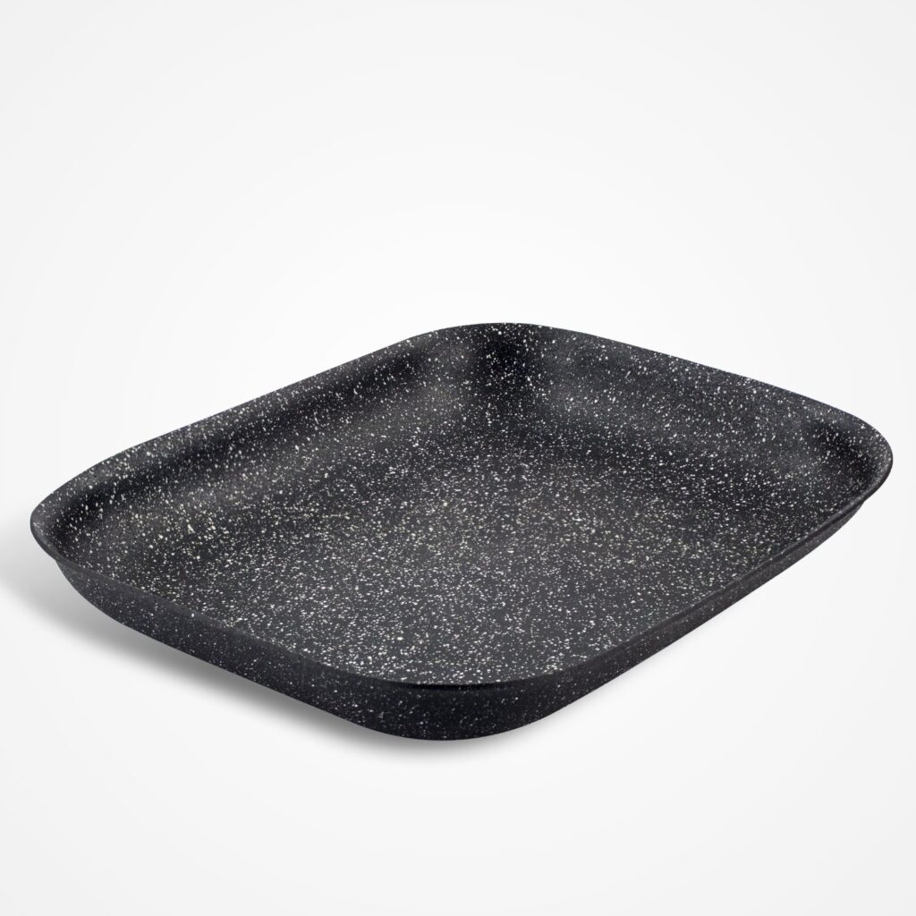 Dojo Zen Neverstick 36cm roasting tray with durable non-stick coating, rectangular oven tray for roasting meats and vegetables