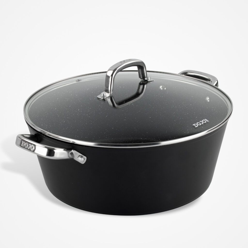 Dojo Hero Neverstick+ 32cm Casserole Pot for Batch Cooking and Larger Portions