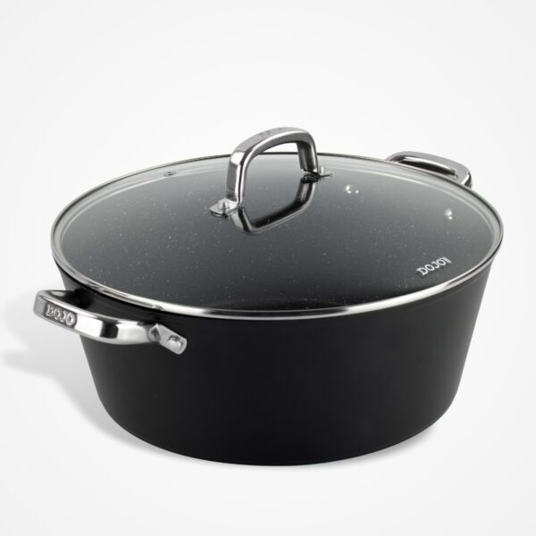 Dojo Hero Neverstick+ 32cm Casserole Pot for Batch Cooking and Larger Portions